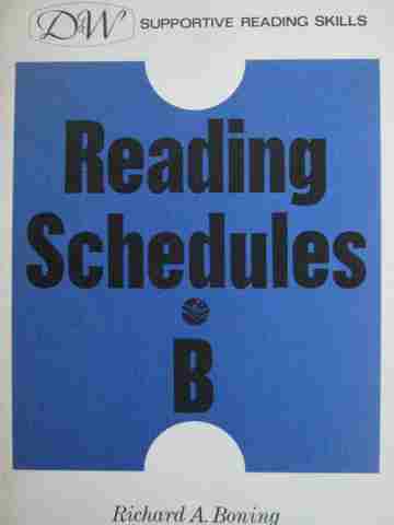 (image for) D&W Supportive Reading Skills Reading Schedules B (P)