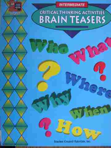 (image for) Critical Thinking Activities Brain Teasers Intermediate (P) by Carol Eichel