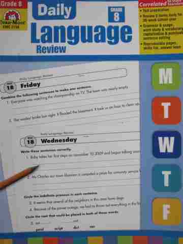 (image for) Daily Language Review Grade 8 (P) by Robin Longshaw