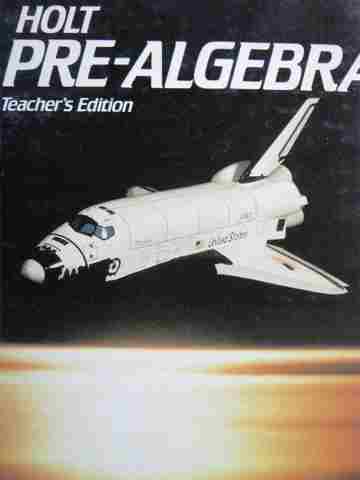 (image for) Holt Pre-Algebra TE (TE)(H) by Nichols, Edwards, Hoffman, Mamary