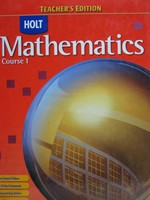 (image for) Mathematics Course 1 TE (TE)(H) by Bennett, Burger, Chard,