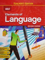 (image for) Elements of Language 2nd Course TE (TE)(H) by Irvin, Odell,
