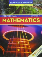 (image for) PH Mathematics Course 3 TE Volume 1 Chapters 1-6 (TE)(H)