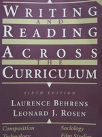 (image for) Writing & Reading Across the Curriculum 6th Edition (P)