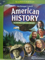 (image for) American History Reconstruction to the Present TE (TE)(H)