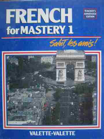 (image for) French for Mastery 1 Salut, let amis! TAE (TE)(H) by Valette & Valette