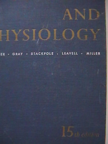 (image for) Anatomy and Physiololgy 15th Ed (H) by Kimber, Gray, Stackpole
