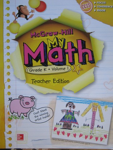 (image for) My Math K Volume 1 TE (TE)(Spiral) by Carter, Cuevas, Day,