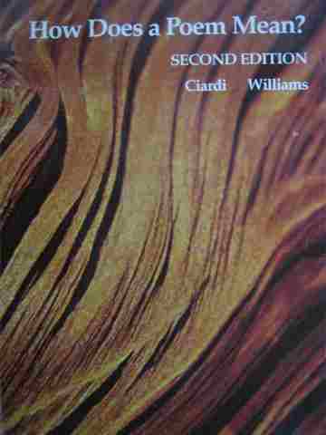 (image for) How Does a Poem Mean? 2nd Edition (P) by Ciardi & Williams