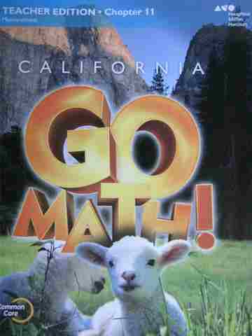 (image for) California Go Math! K Common Core TE Chapter 11 (CA)(TE)(P)