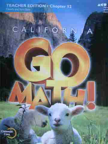 (image for) California Go Math! K Common Core TE Chapter 12 (CA)(TE)(P)