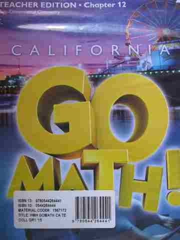 (image for) California Go Math! 1 Common Core TE Package (CA)(TE)(12-Books Set)