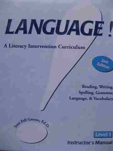 (image for) Language! 2e Level 1 IM (TE)(Binder) by Jane Fell Greene