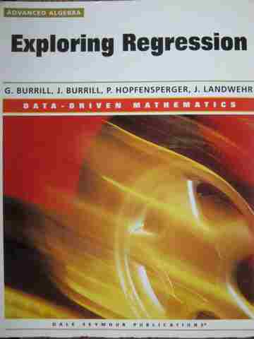 (image for) Data-Driven Mathematics Exploring Regression (P) by Burrill, Burrill,