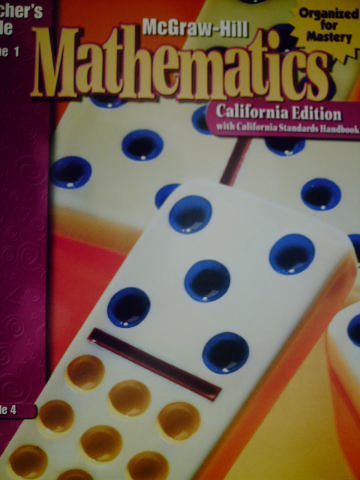 McGraw-Hill Mathematics 4 TG Volume 1 (CA)(TE)(Spiral)