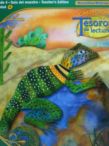 (image for) Tesoros de Lectura Grado 4 Unidad 4 TE (CA)(TE)(Spiral)