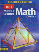 (image for) Holt Middle School Math Course 2 TE (TE)(H) by Bennett, Chard,