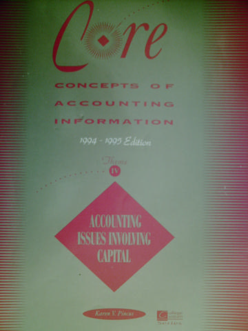 (image for) Core Concepts of Accounting Information 1994-1995 Theme IV (P