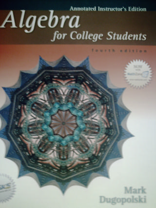 (image for) Algebra for College Students 4th Edition AIE (TE)(H)