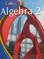 (image for) Glencoe Mathematics Algebra 2 TWE (TE)(H) by Holliday, Cuevas