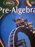 (image for) Glencoe Mathematics Pre-Algebra California Edition (CA)(H)