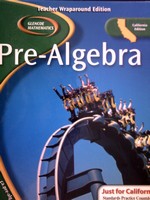 (image for) Glencoe Mathematics Pre-Algebra California TWE (CA)(TE)(H)