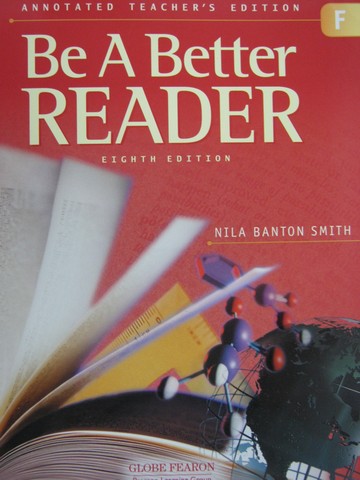(image for) Be a Better Reader Level F 8th Edition ATE (TE)(P) by Nila Smith