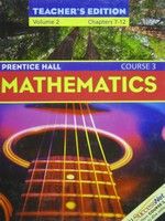 (image for) PH Mathematics Course 3 TE Volume 2 Chapters 7-12 (TE)(H)