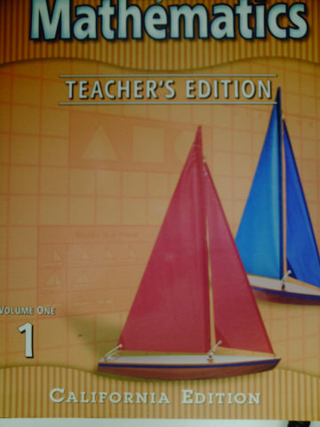 (image for) HM Mathematics 1 California TE Volume 1 (CA)(TE)(Spiral)