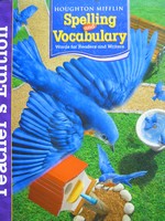 (image for) Spelling & Vocabulary 3 TE (TE)(Spiral) by Templeton, Bear,