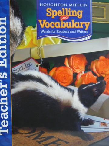 (image for) Spelling & Vocabulary 4 TE (TE)(Spiral) by Templeton, Bear,