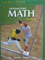 (image for) ML Math Course 3 TE (TE)(H) by Larson, Boswell, Kanold, & Stiff