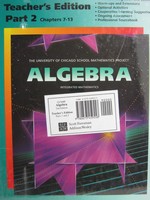(image for) UCSMP Algebra 2e TE Parts 1 & 2 (TE)(Pk) by McConnell, Brown,