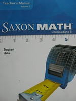 (image for) Saxon Math Intermediate 5 TM Volume 2 (TE)(Spiral) by Hake