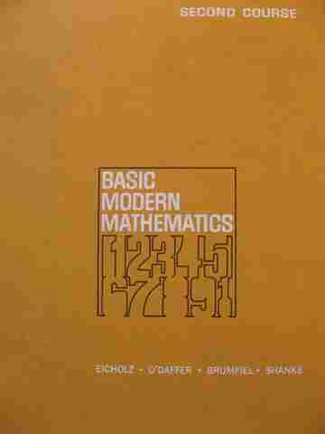 (image for) Basic Modern Mathematics 2nd Course (H) by Eicholz, O'Daffer, Brumfiel, & Shanks