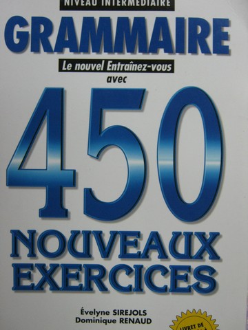 (image for) Grammaire 450 Nouveaux Exercices Niveau Intermediaire (P)