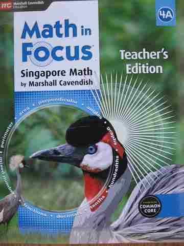 (image for) Math in Focus 4A Common Core TE (TE)(Spiral) by Kheong, Ramakrishnan, & Soon
