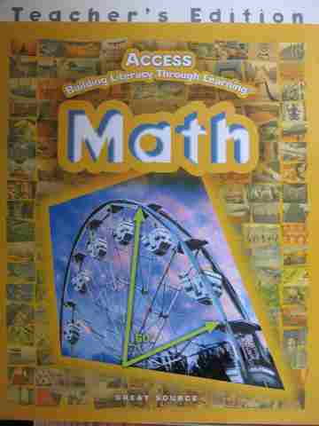 Access Math TE (TE)(Spiral) by Duran, Gusman, & Shefelbine (image for) Access Math TE (TE)(Spiral) by Duran, Gusman, & Shefelbine