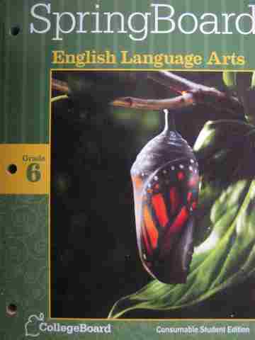 (image for) SpringBoard English Language Arts 6 (P) by Bishop, Challancin, Crisp, DeMaret,