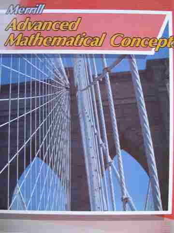 (image for) Advanced Mathematical Concepts (H) by Yunker, Vannatta, Elswick, & Crosswhite