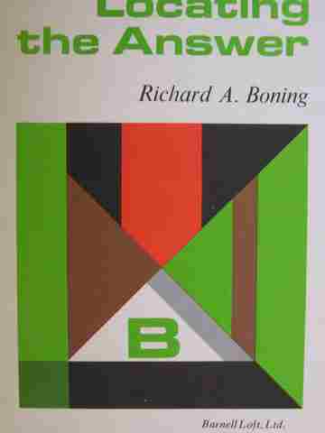 (image for) Specific Skill Series Locating the Answer Book B (P) by Richard Boning