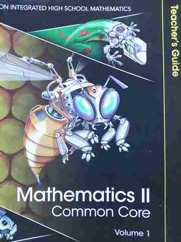 (image for) Mathematics 2 Common Core TG Volume 1 (TE)(Spiral) by Charles, Kennedy, & Hall