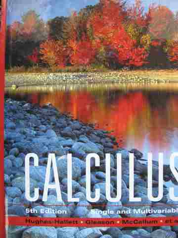 (image for) Calculus Single & Multivariable 5e (H) by Hughes-Hallett, Gleason, McCallum, etc