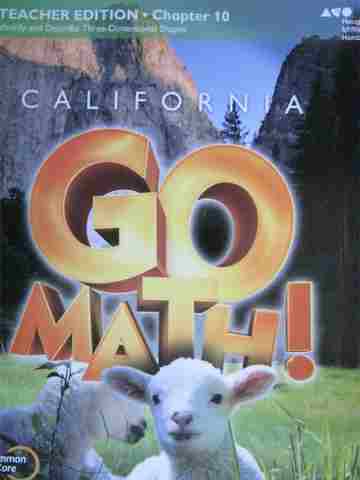 (image for) California Go Math! K Common Core TE Chapter 10 (CA)(TE)(P)