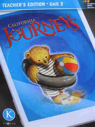 (image for) Journeys K.3 TE (CA)(TE)(Spiral) by Anderson, Hougen, Jago, Palmer,