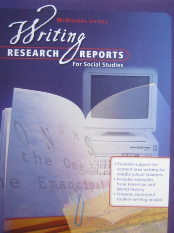 (image for) Writing Research Report for Social Studies (P)
