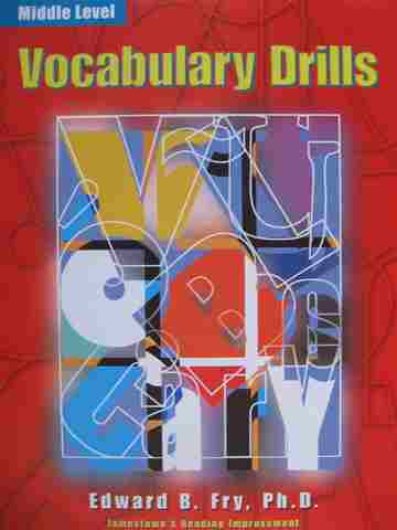 (image for) Vocabulary Drills Middle Level (P) by Edward B Fry