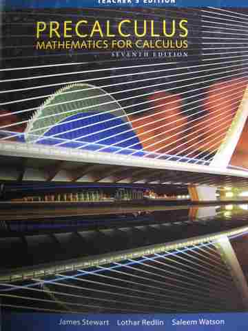 (image for) Precalculus Mathematics for Calculus 7e TE (TE)(H) by Stewart, Redlin, & Watson