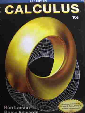 (image for) Calculus 10e AP Edition (H) by Ron Larson & Bruce Edwards