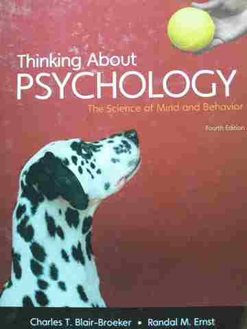 (image for) Thinking About Psychology 4e (H) by Charles T Blair-Broeker & Randal M Ernst